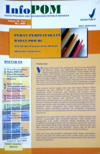 Image of Majalah : Info POM Badan Pengawas Obat dan Makanan Republik Indonesia Vol. 10, No. 3, Mei 2009