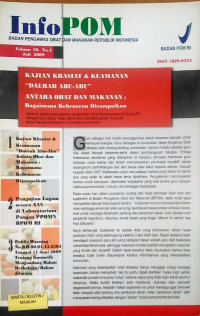 Image of Majalah : Info POM Vol 10, No.4 Juli 2009 Kajian Khasiat & Keamanan “Daerah Abu-Abu”  Antara Obat dan Makanan : Bagaimana Kebenaran Disampaikan