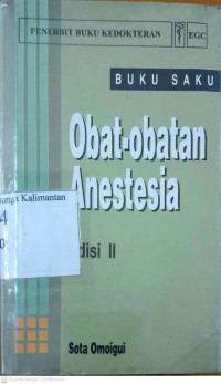 Image of Buku Saku Obat-obat Anestesia Edisi ll