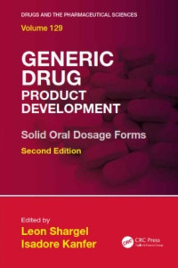 Image of Ebook Generic Drug Product Development Solid Oral Dosage Forms Second Edition
