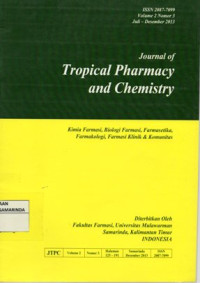 Image of Journal of Tropical Pharmacy and Chemistry (JTPC) ; Vol.2 No.2 tahun 2013
