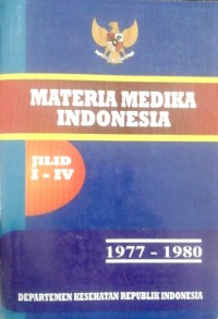 Image of Materi Medika Indonesia Jilid I-IV