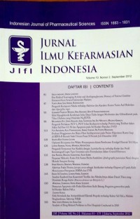 Image of Jurnal Ilmu Kefarmasian Indonesia ; jifi, Vol. 10 No. 2 September 2012