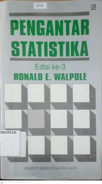 Image of Pengantar Statistika Edisi ke-3