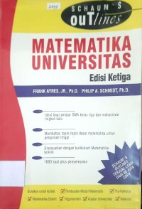 Image of Matematika universitas edisi ketiga