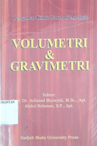 Image of Pengantar Kimia Farmasi Analisis Volumetri & Gravimetri