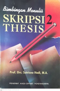 Image of Bimbingan menulis skripsi thesis 2