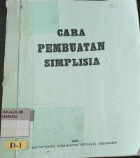 Image of Cara pembuatan simplisia