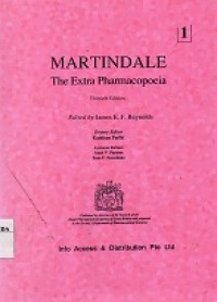 Image of Martindale ; The extra Pharmacopoeia