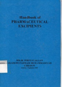 Image of handbook of Pharmaceutical excipients