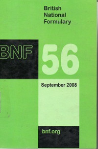 Image of BNF 56 ; British National Formulary 56 ; September 2008