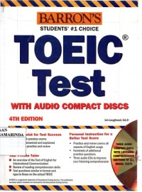 Image of Barron's Students' #1 choice ; TOEIC Test ; with audio Compact Discs