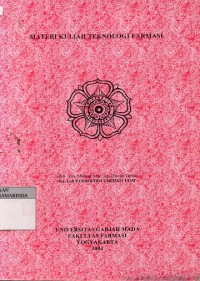Image of Materi Kuliah Teknologi Farmasi