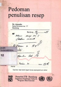 Image of Pedoman Penulisan Resep