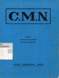 Image of CMN; codex medicamentorum nederandikum