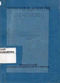 Image of Formularium Indonesia ; penerbitan Pertama