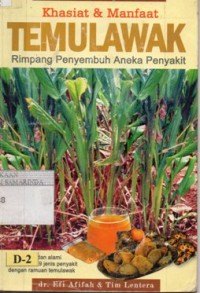 Image of Khasiat & Manfaat temulawak rimpang penyembuh aneka penyakit ; sehat dengan jamu tradisional