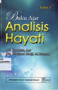 Image of Buku Ajar Analisis Hayati