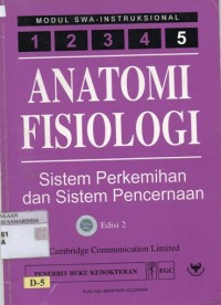 Image of Anatomi Fisiologi 2 ; Sistem perkemihan dan sistem pencernaan