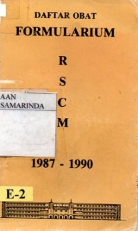 Image of Daftar Obat Formularium RSCM 1987 - 1990