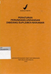 Image of Peraturan Perundang-Undangan dibidang suplemen makanan