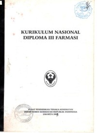 Image of Kurikulum nasional diploma III Farmasi