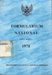 Image of Formularium nasional Edisi kedua 1978